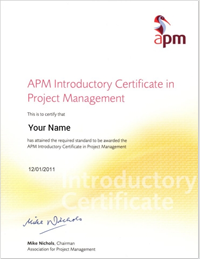 APM Project Fundamentals Qualification - learn online project management distance learning accreditation